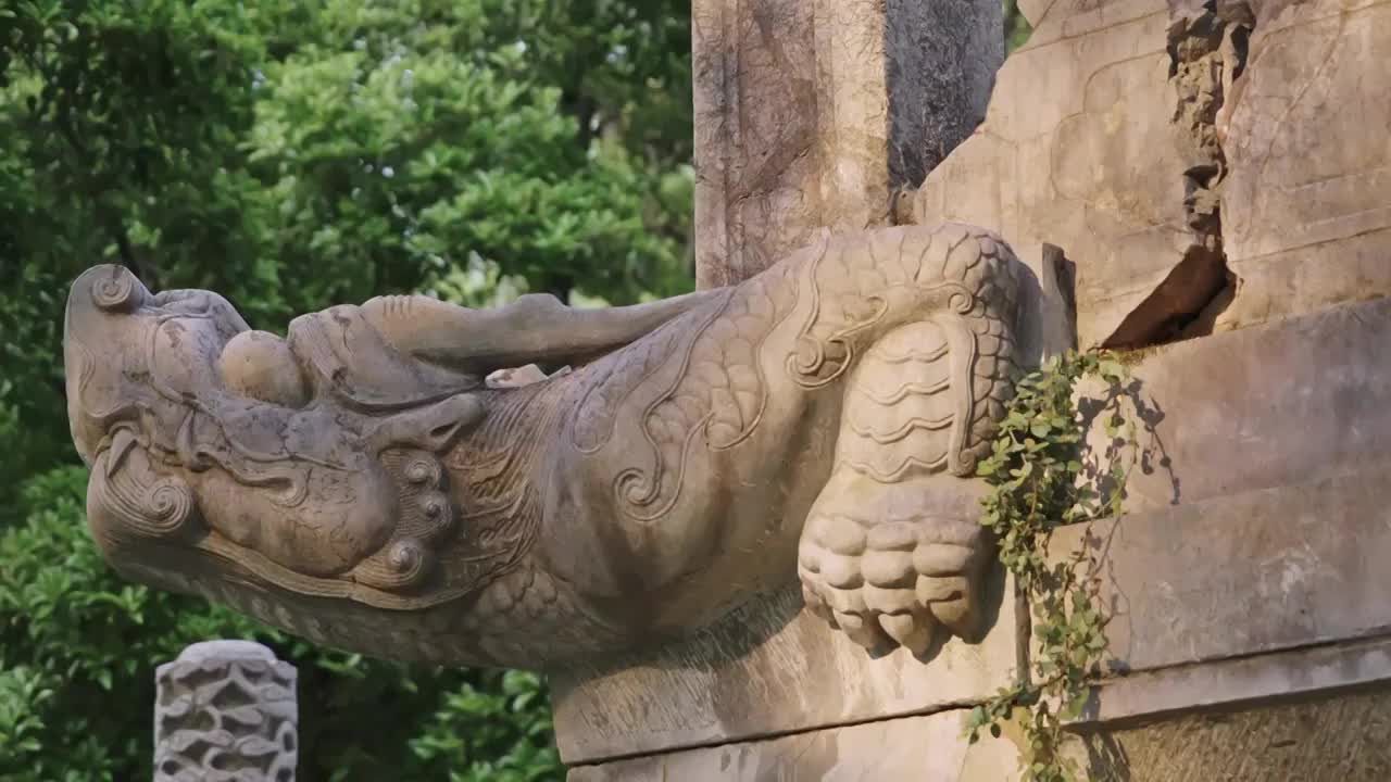 明孝陵神兽视频素材