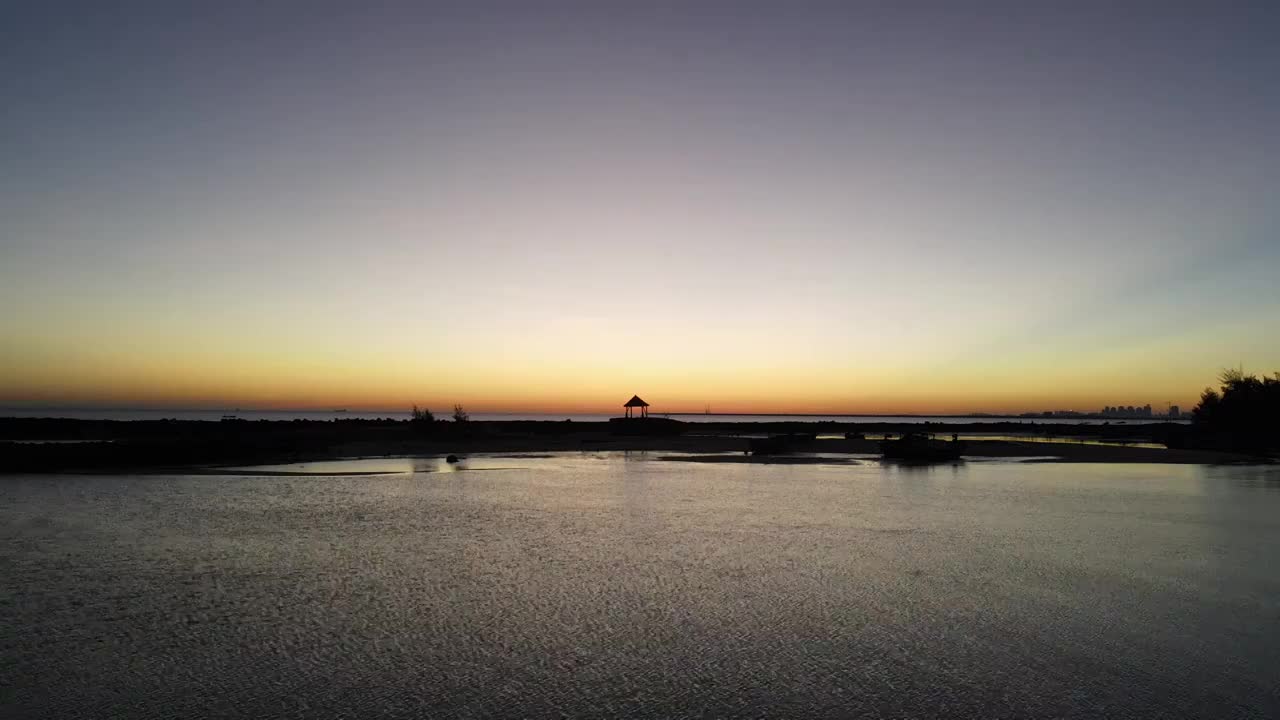 海南海口日出视频素材