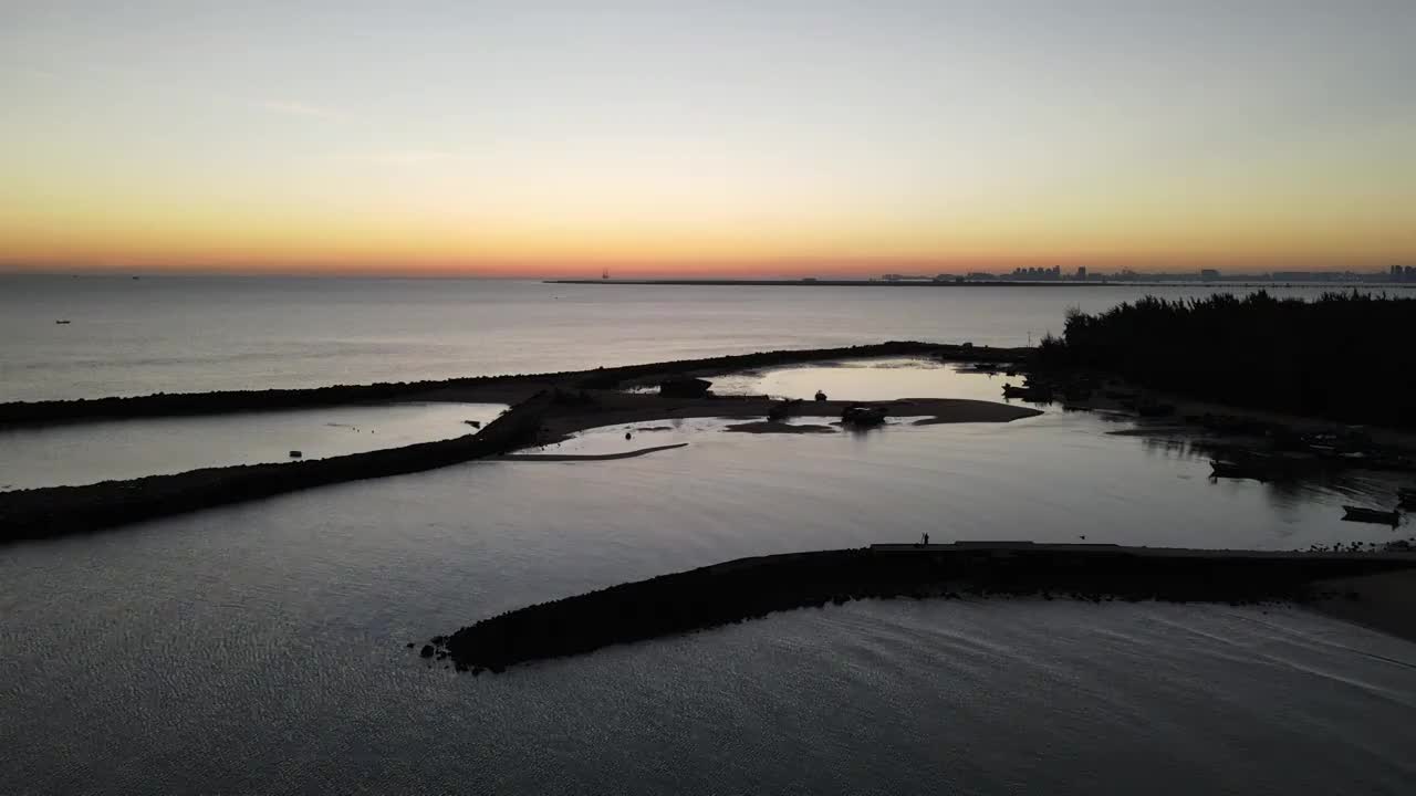 海南海口日出视频素材