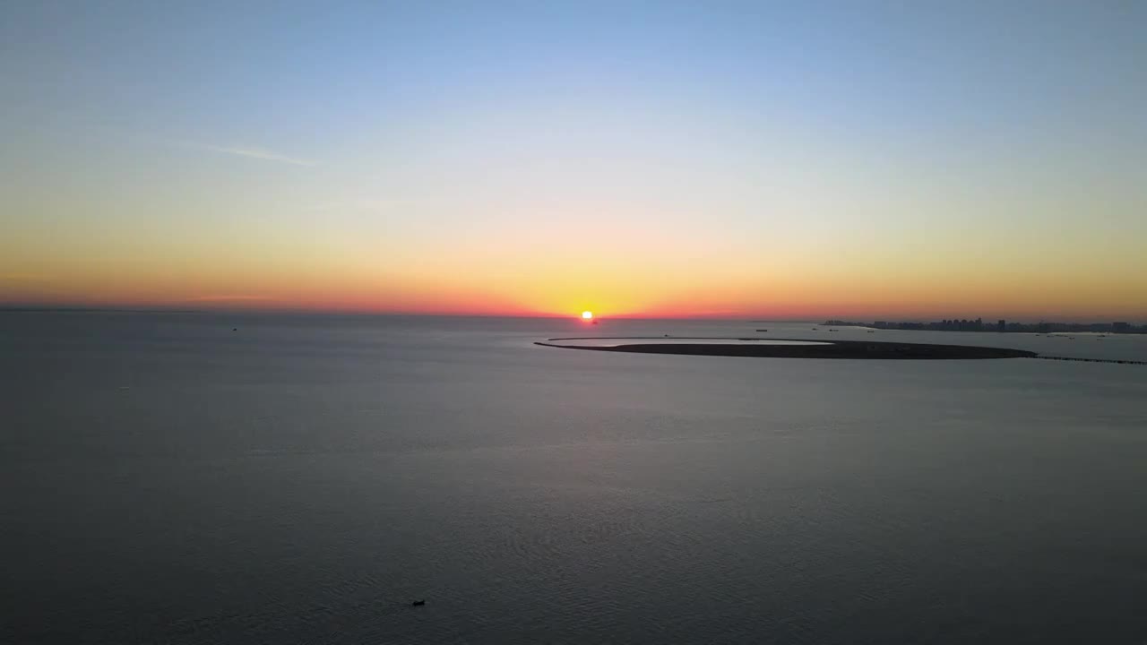 海南海口日出视频素材