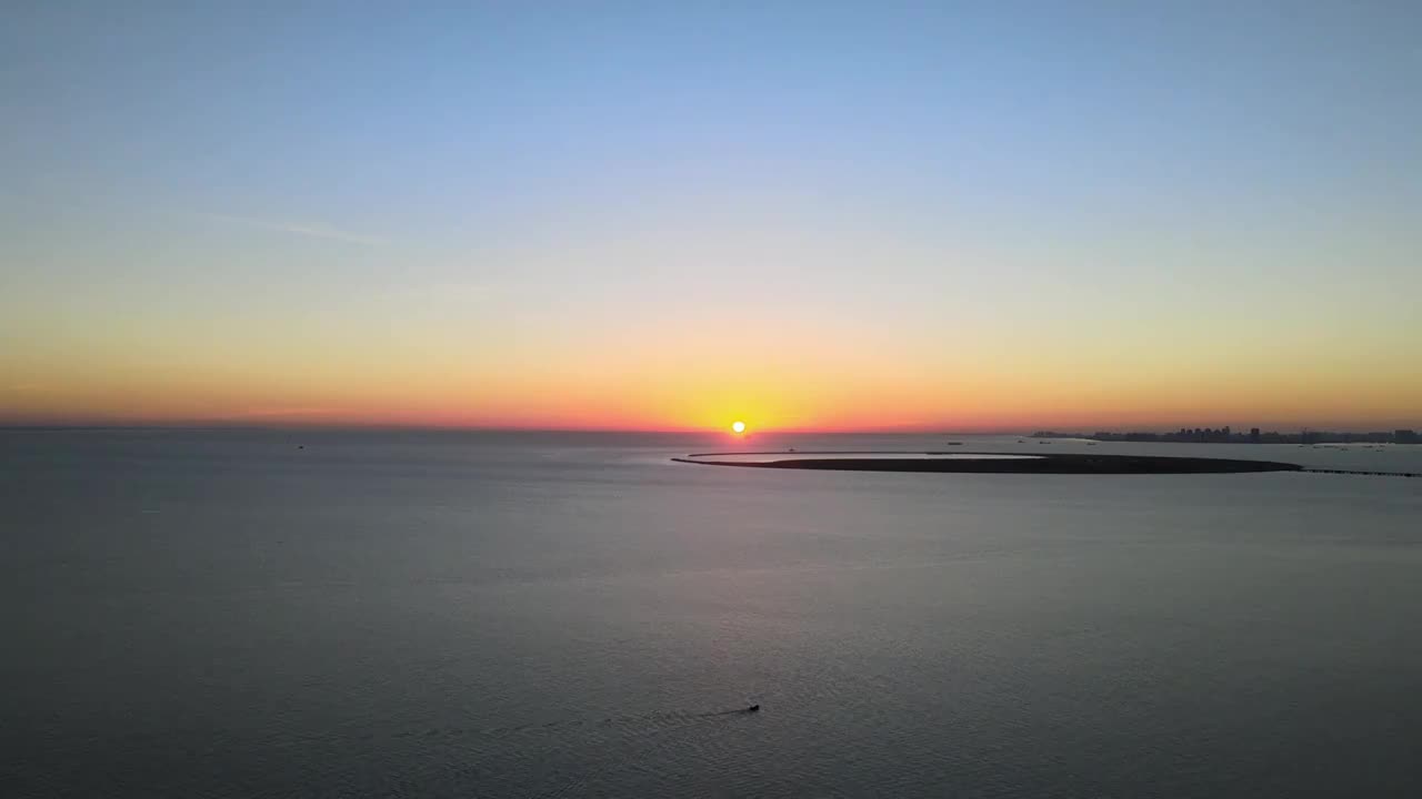 海南海口日出视频素材