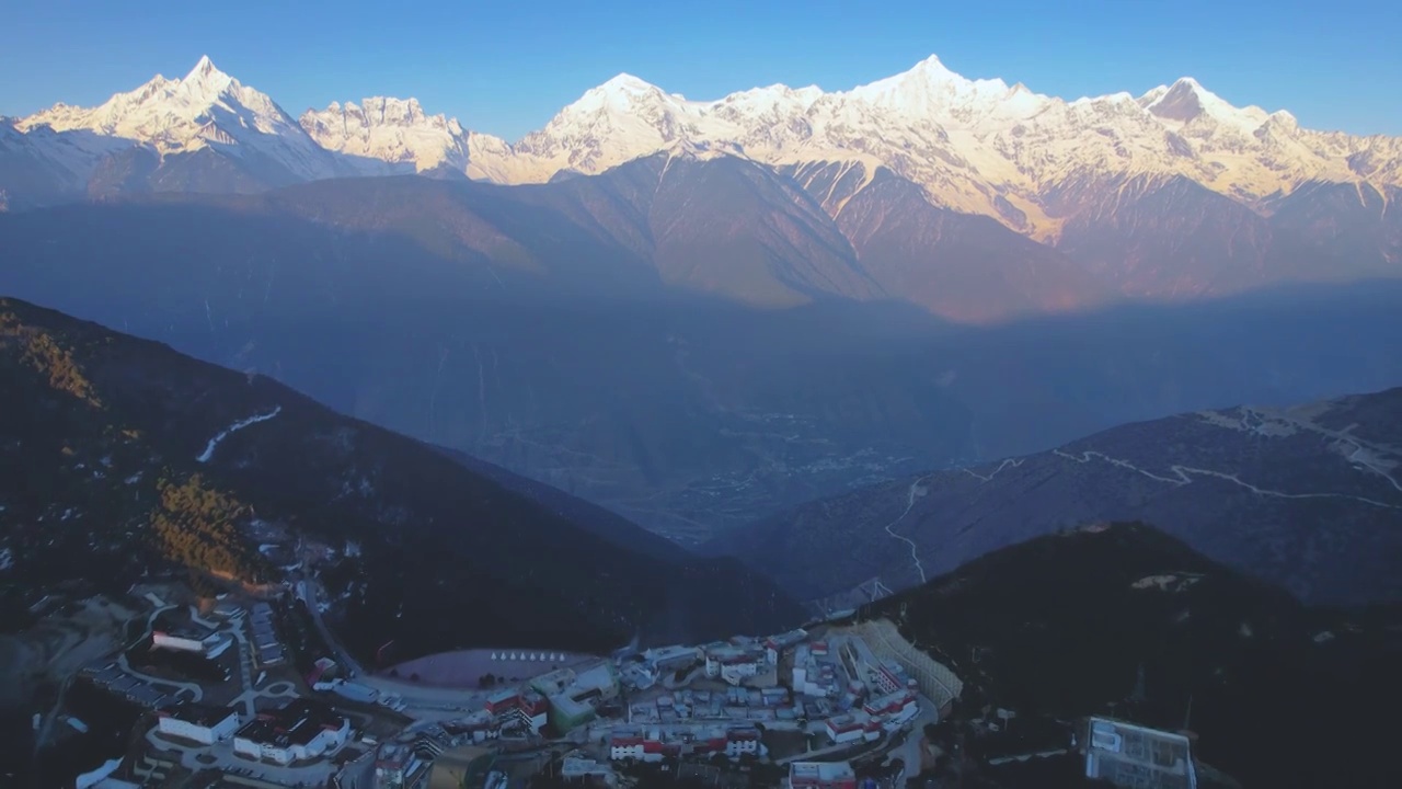 梅里雪山，飞来寺视频素材