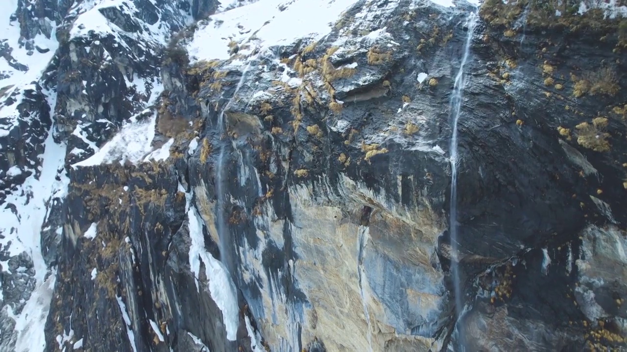 梅里雪山，神瀑视频素材