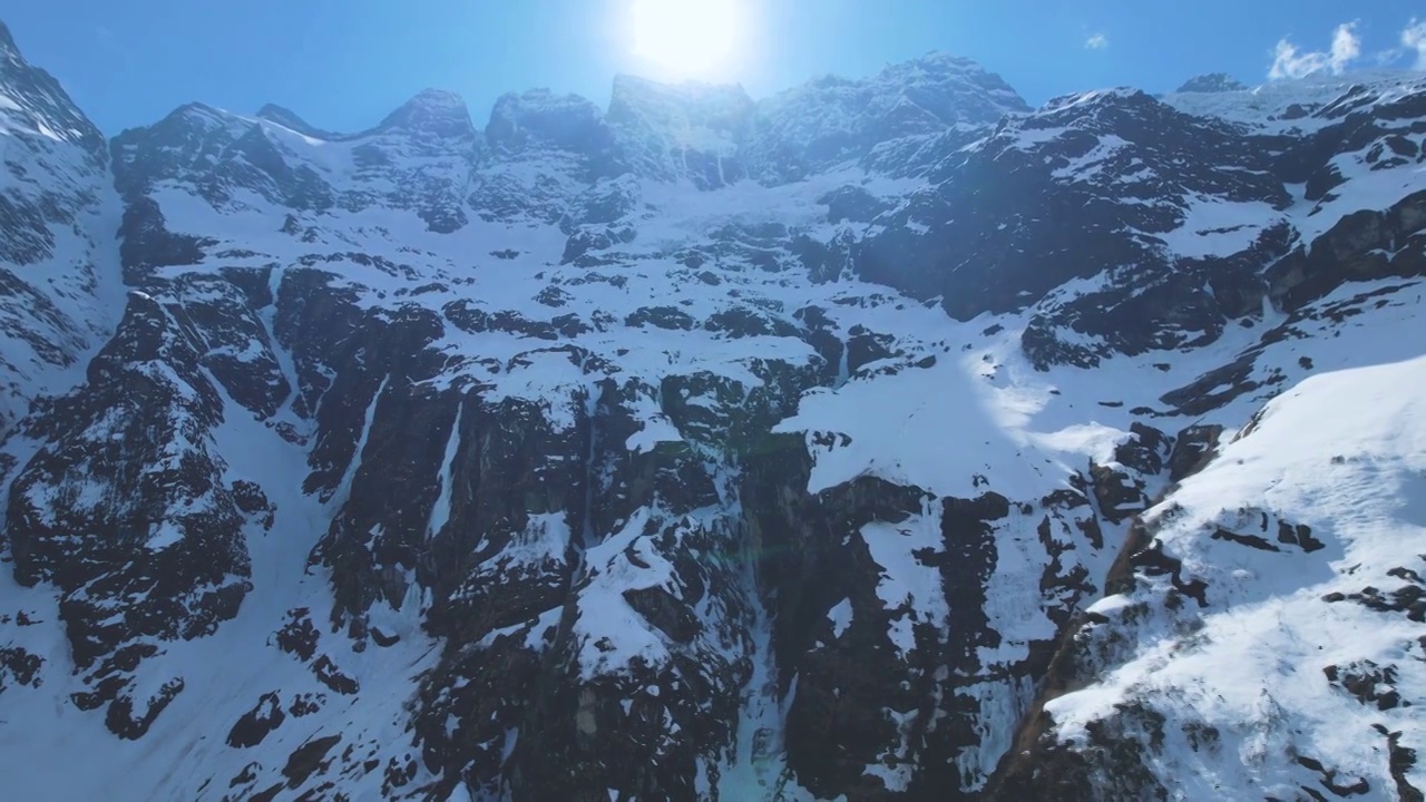 梅里雪山，神瀑视频素材