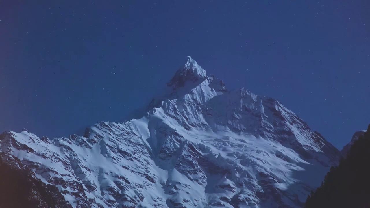 梅里雪山，神女峰星空视频素材