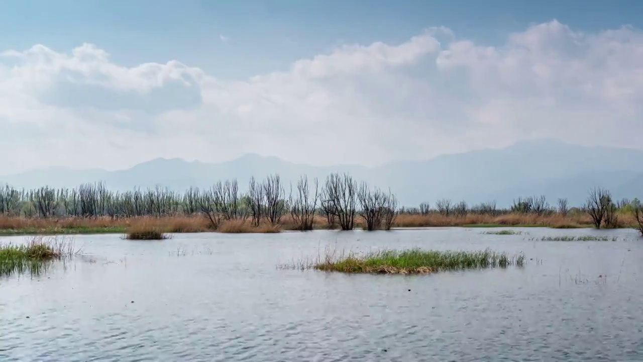 北京野鸭湖风景视频素材