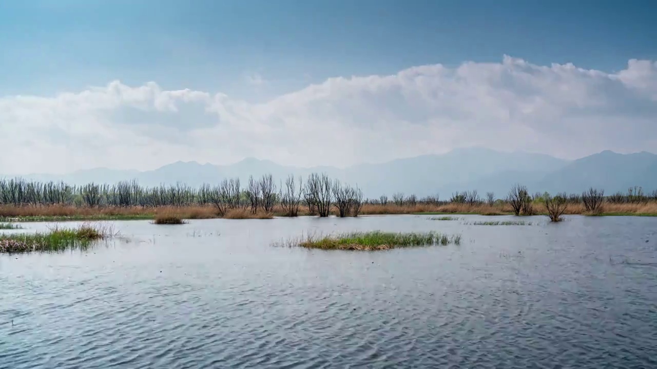 北京野鸭湖风景视频素材