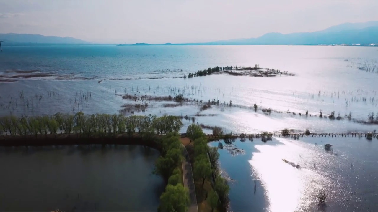 北京野鸭湖风景视频素材