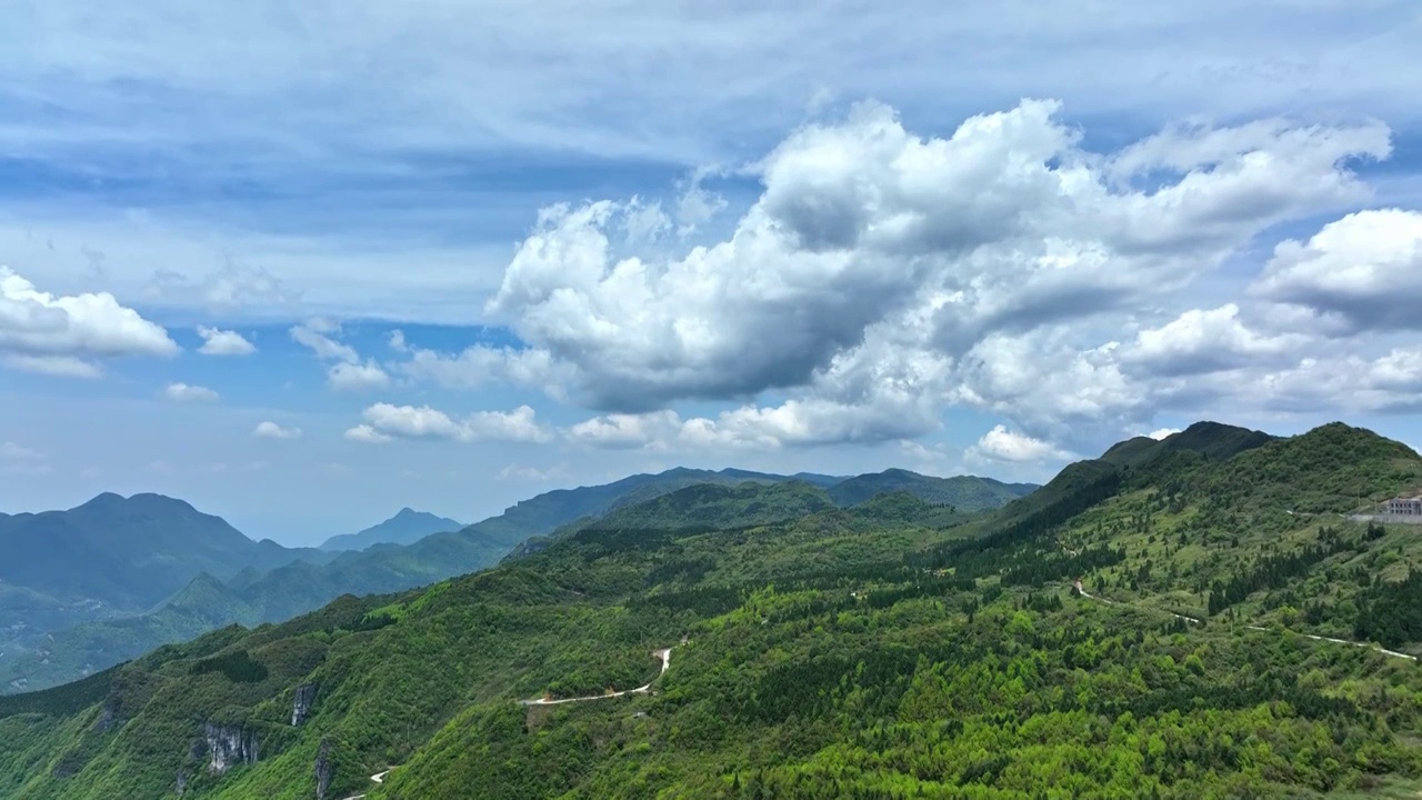 航拍重庆南川风景视频素材