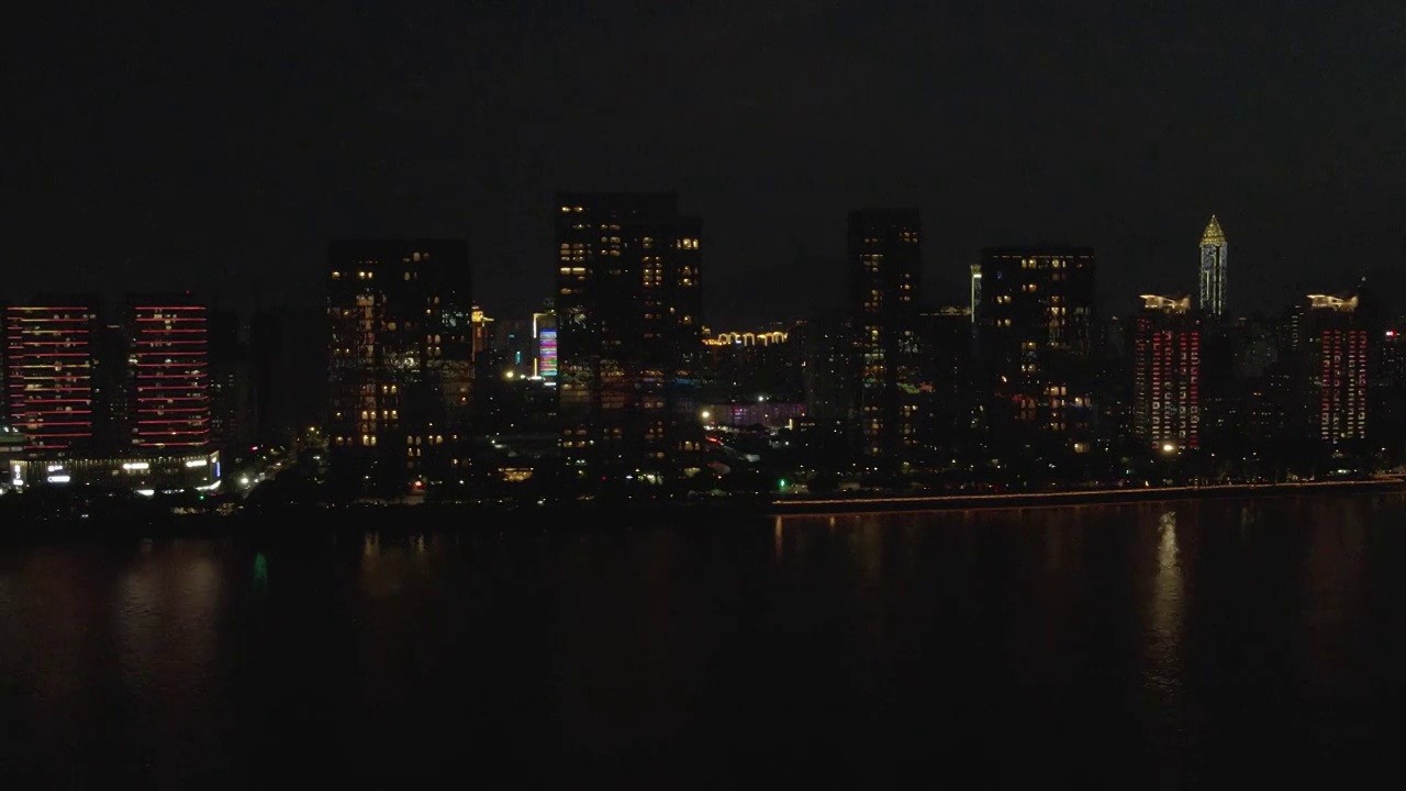 温州瓯越大桥夜景视频素材