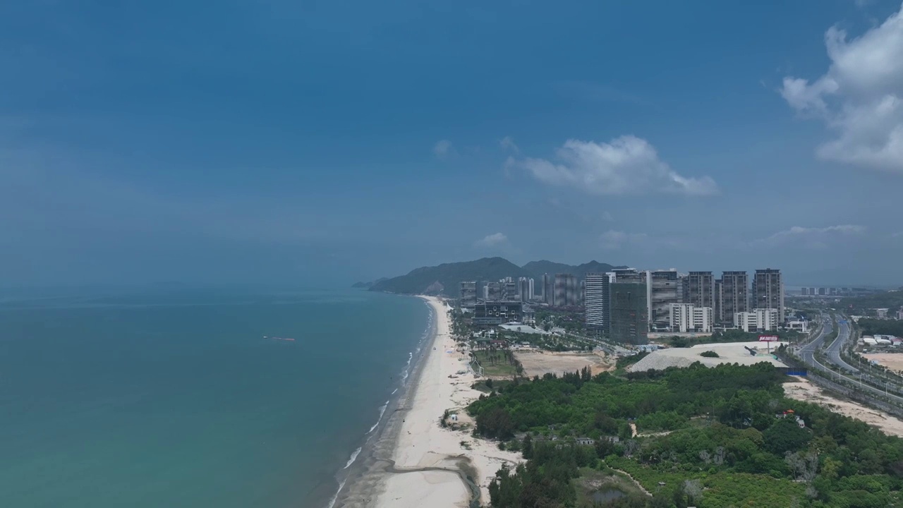 海滩沙滩海浪海边海水海岛视频素材