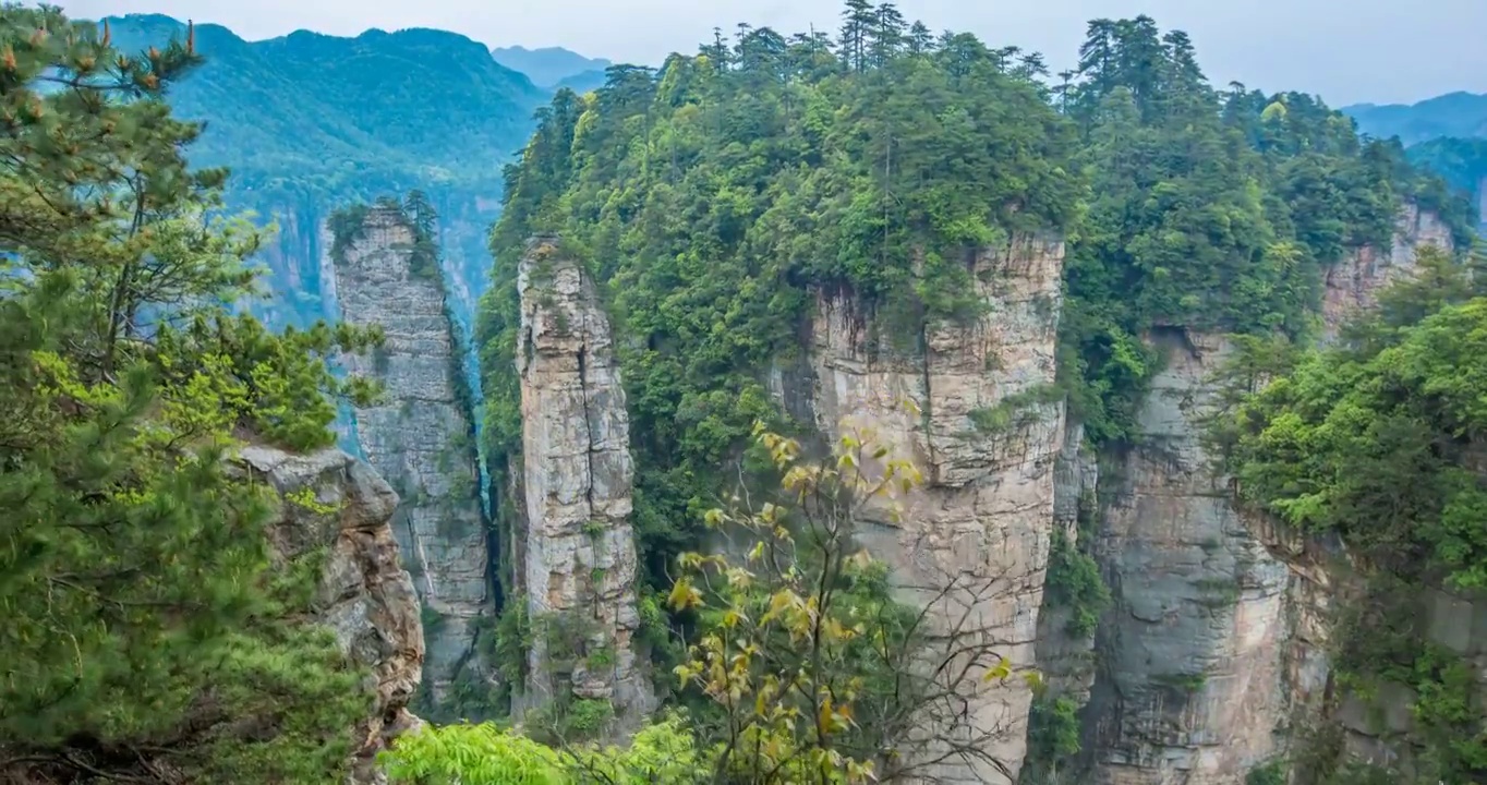 湖南省张家界国家森林公园景点视频素材