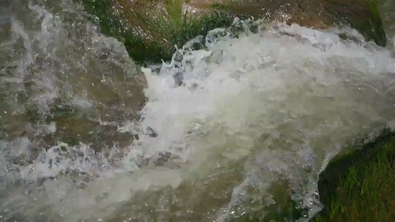 山间的流水视频素材