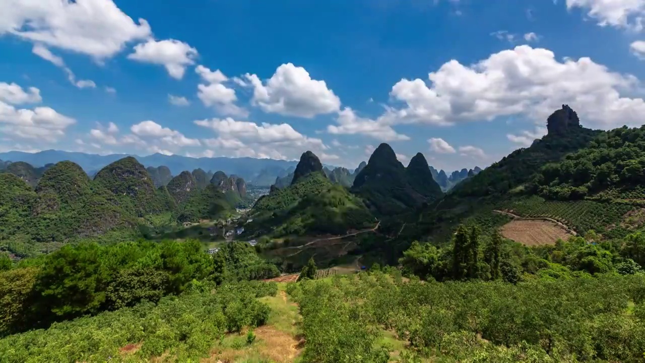 桂林大嶺頭風光1视频素材