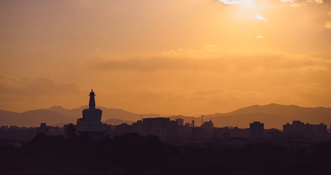 北海夕阳8K延时视频素材