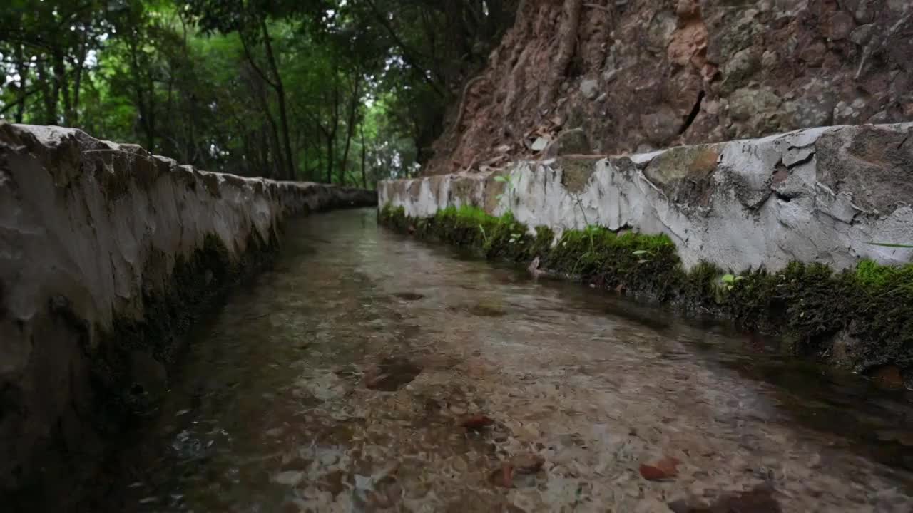 清澈的流水视频素材