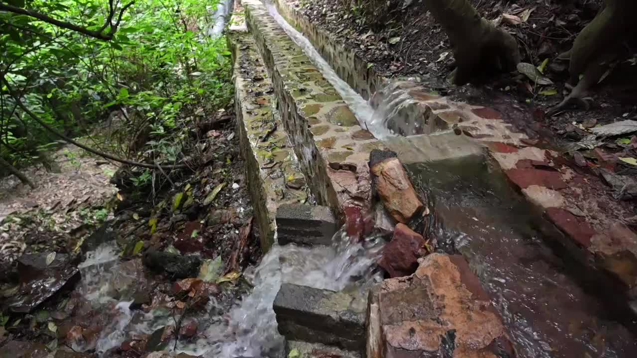 清澈的流水视频素材