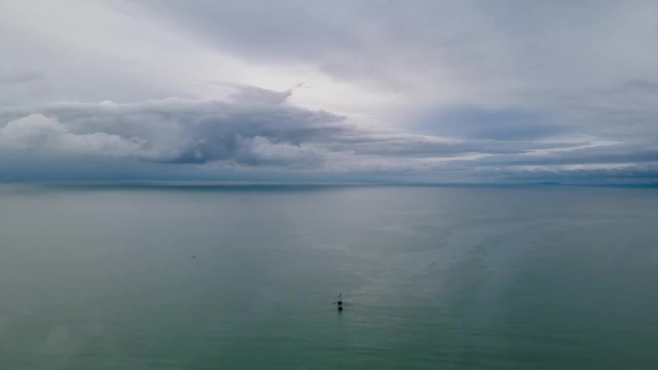 大海天空延时视频素材