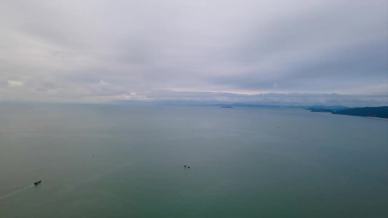 大海天空延时视频素材