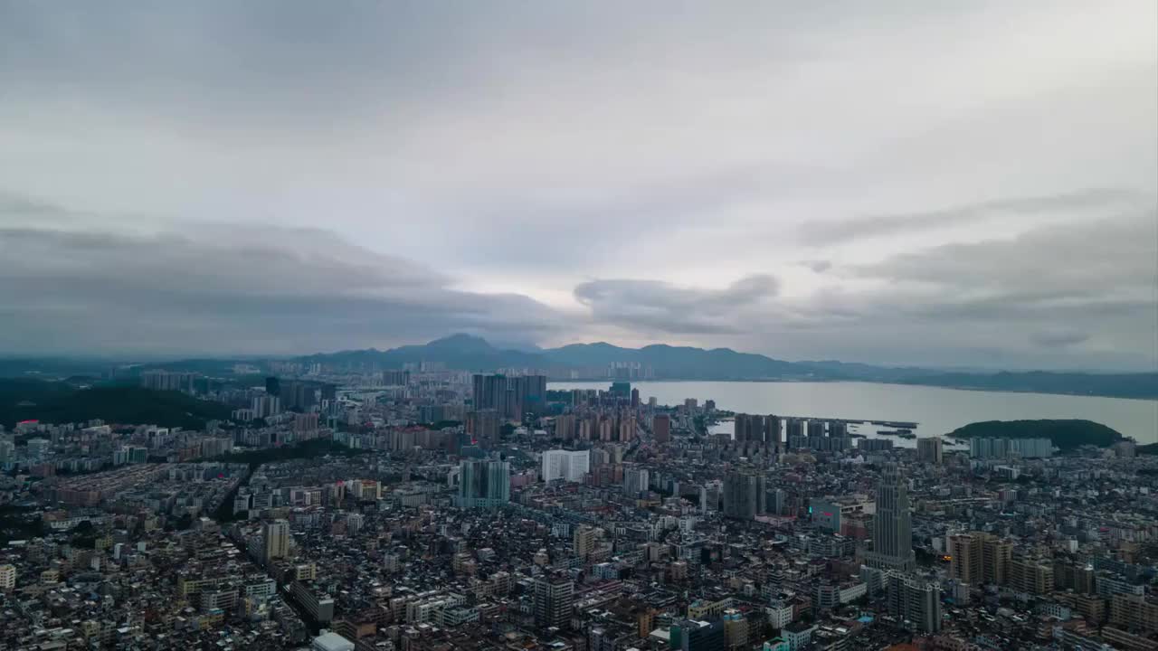 城市天空延时视频素材