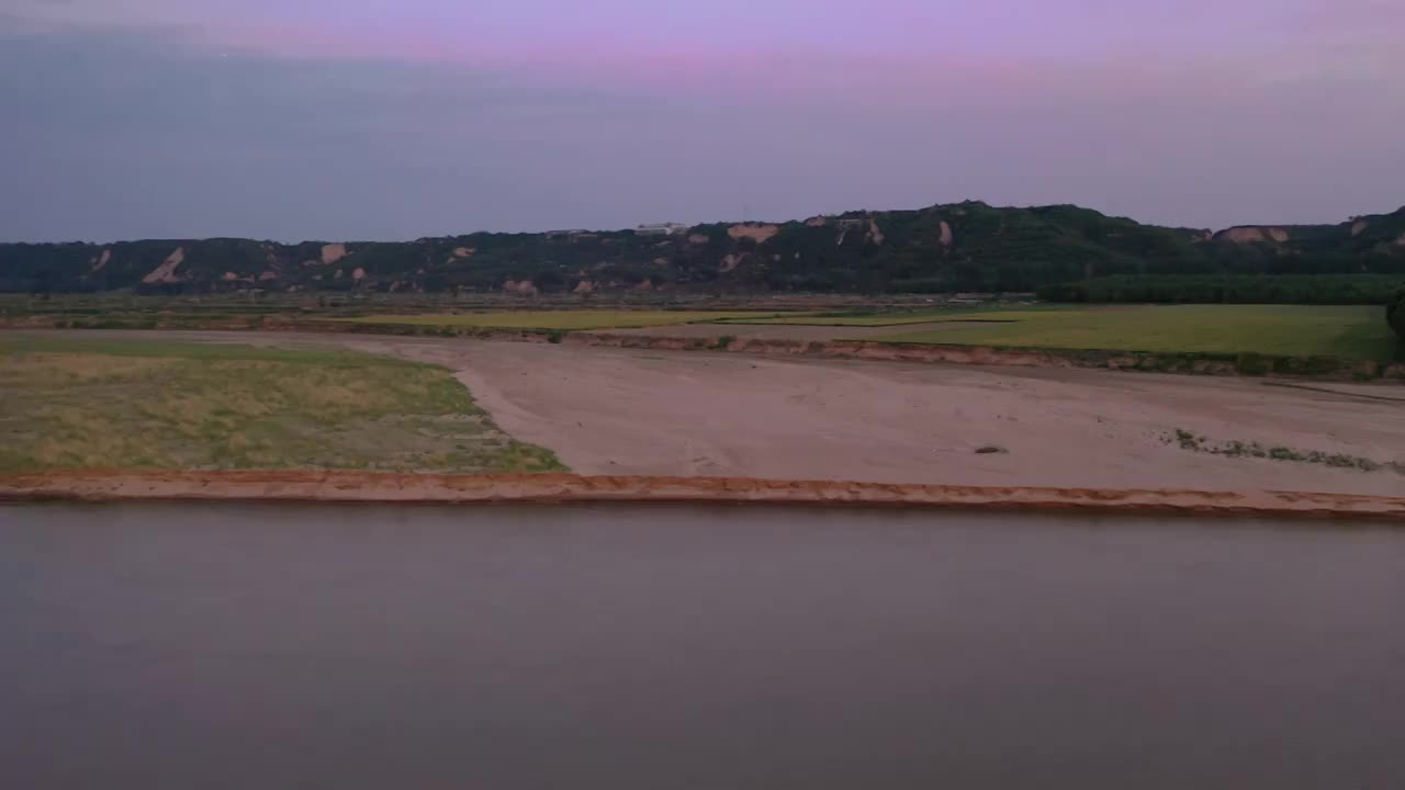 黄河滩区 黄河河道 黄河水视频素材