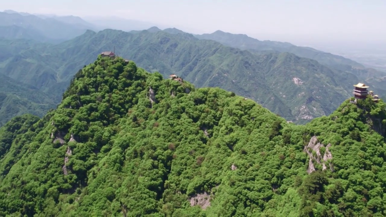 西安秦岭南五台景区视频素材