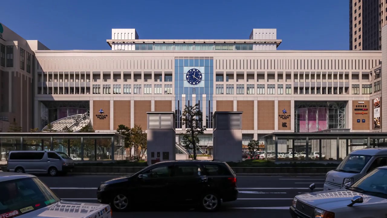 日本，札幌，札幌jr火车站延时摄影中景视频下载