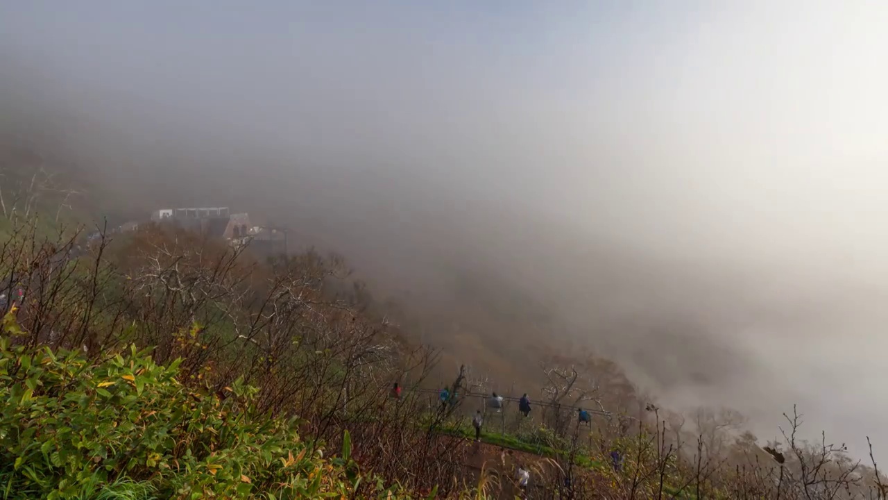 日本，北海道，星野度假村清晨云海延时摄影视频下载