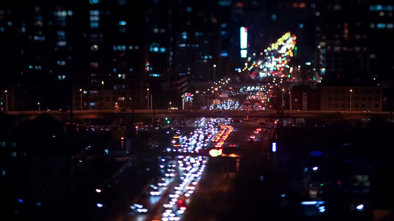 北京国贸夜景视频素材