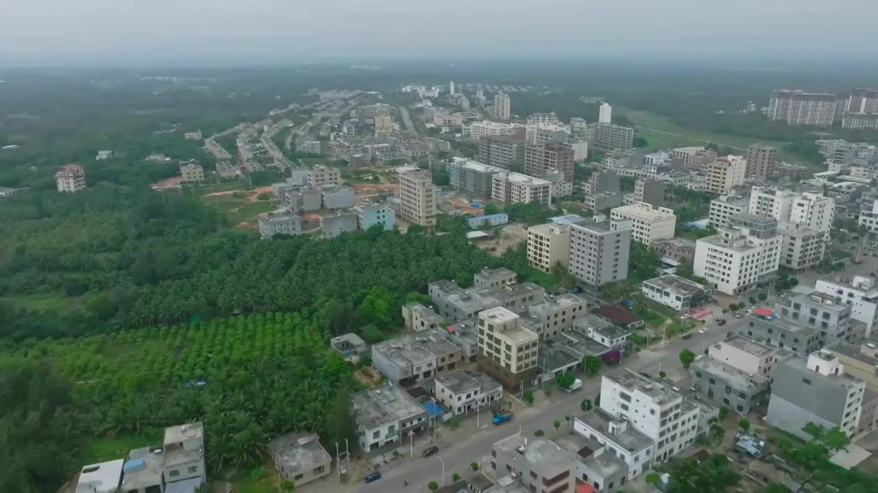 海南文昌龙楼镇景观视频素材