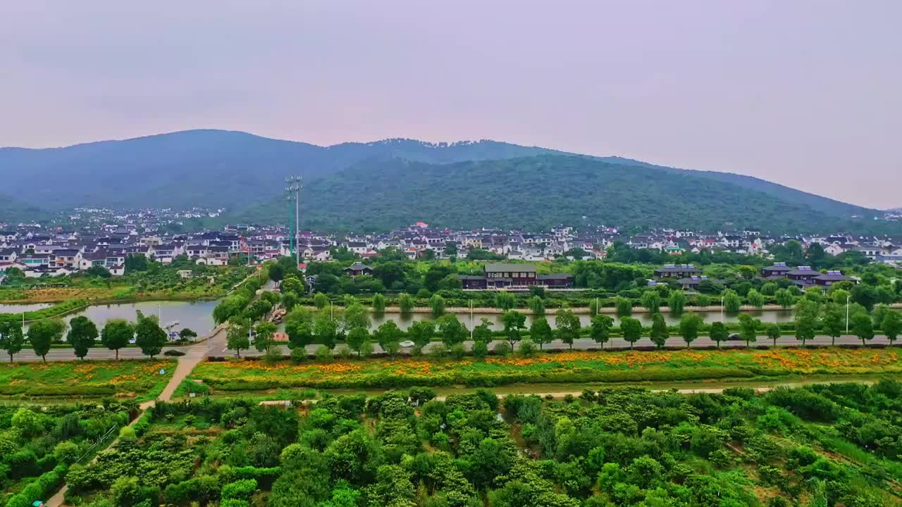 太湖西山岛航拍视频素材