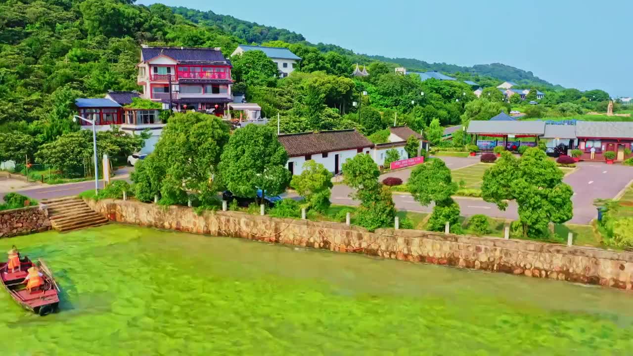 太湖西山岛航拍视频素材