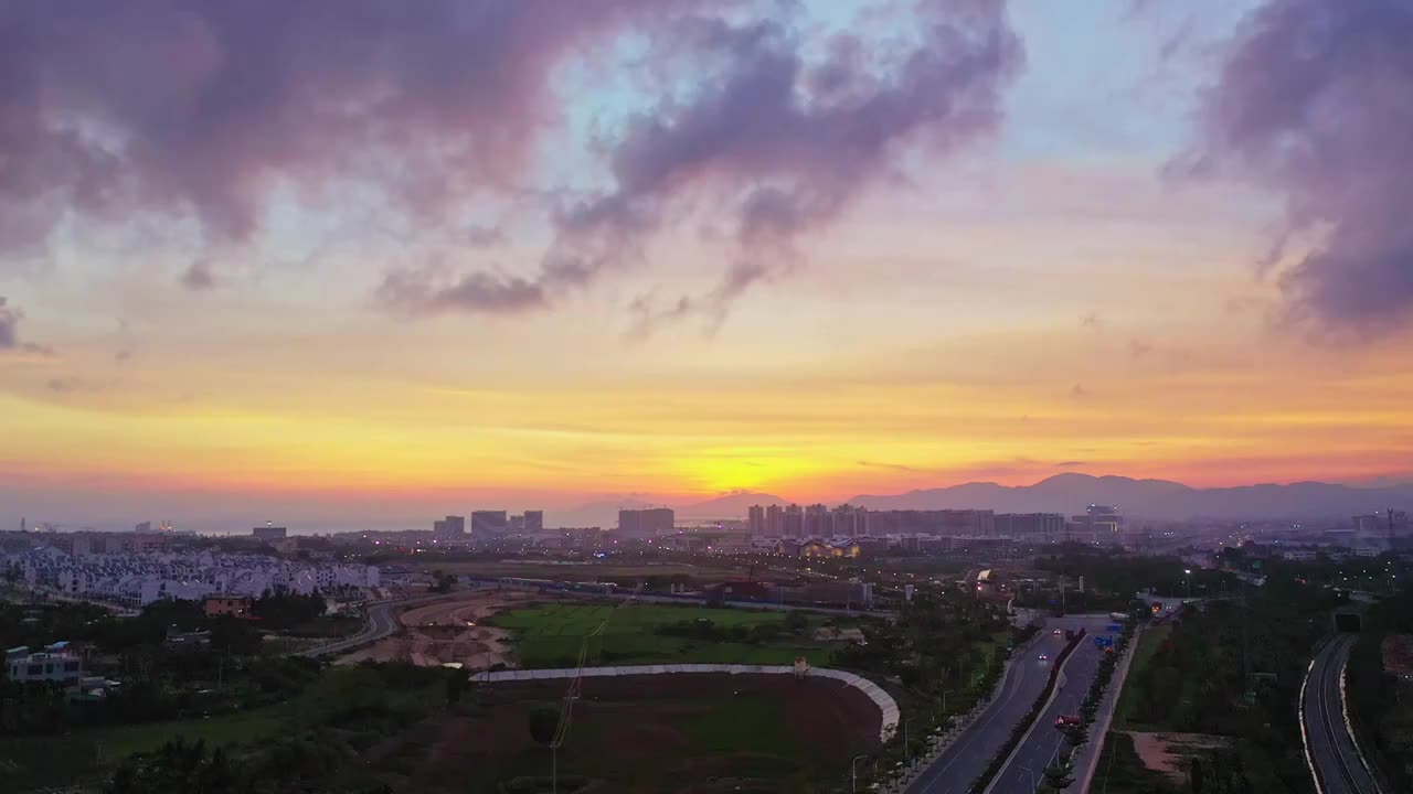 建设中的海南岛视频素材