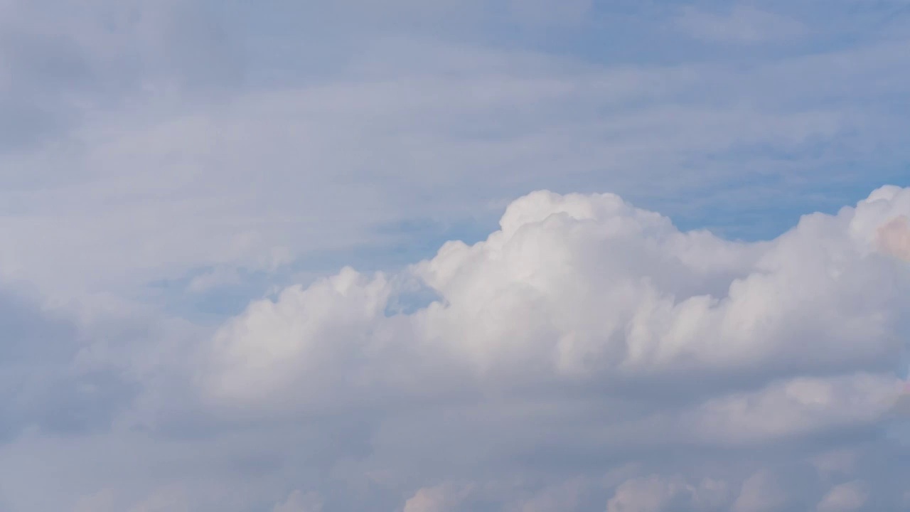 天空中飘动的云朵延时视频素材