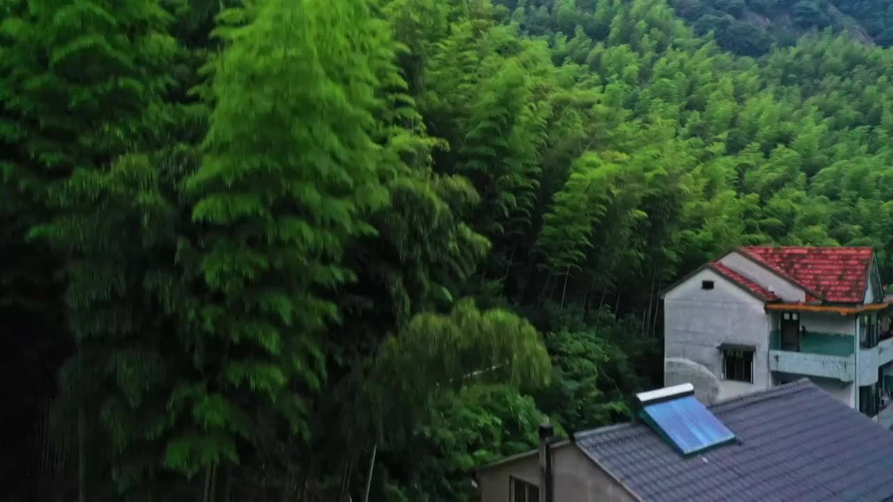 莫干山风景航拍视频素材