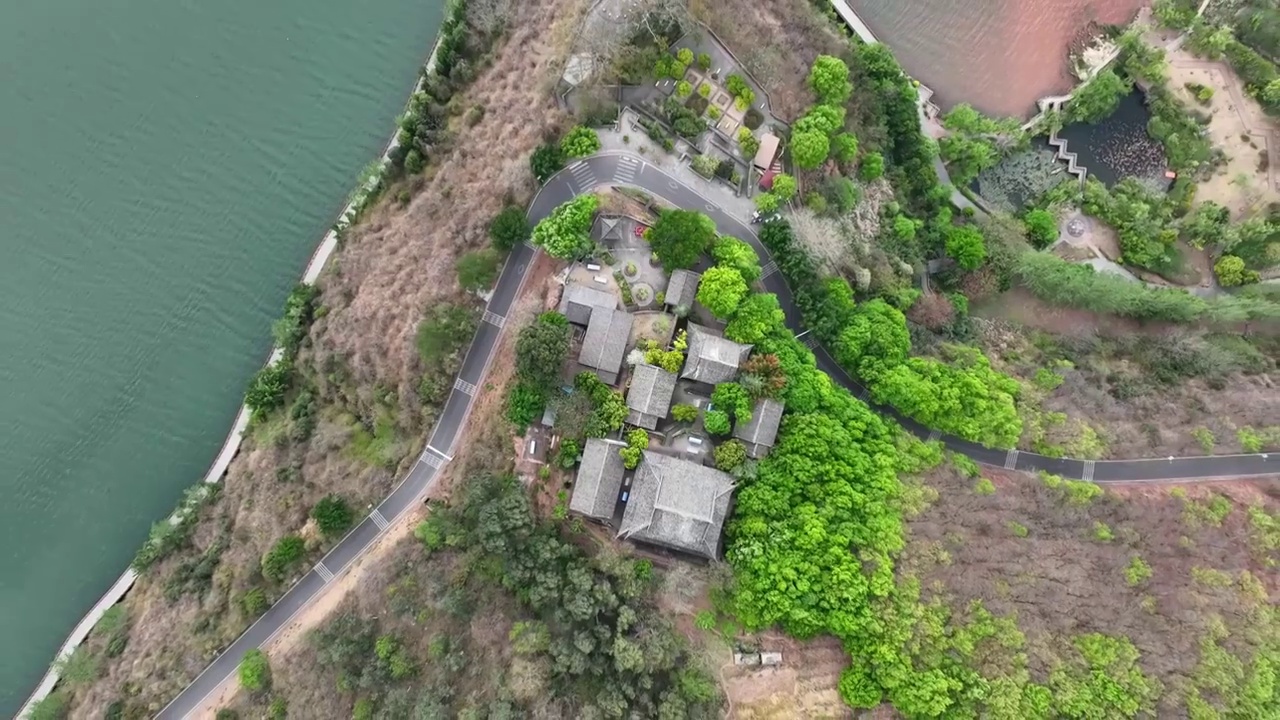 四川凉山邛海公园青龙寺视频素材