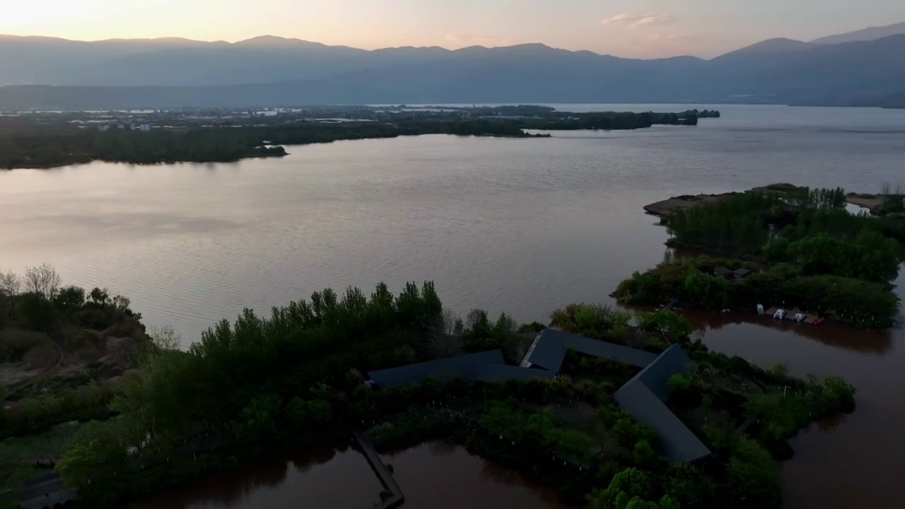 四川凉山西昌邛海湿地公园视频素材