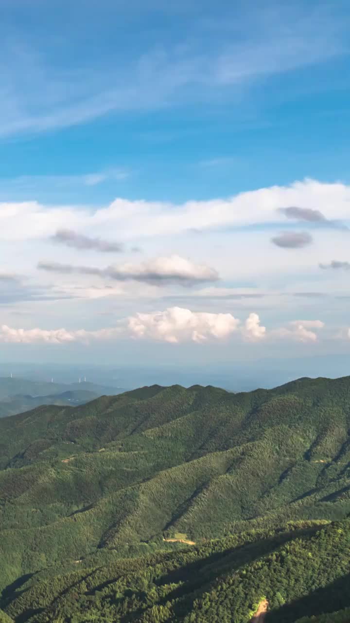 郴州泗洲山自然风光延时摄影云层翻滚视频素材