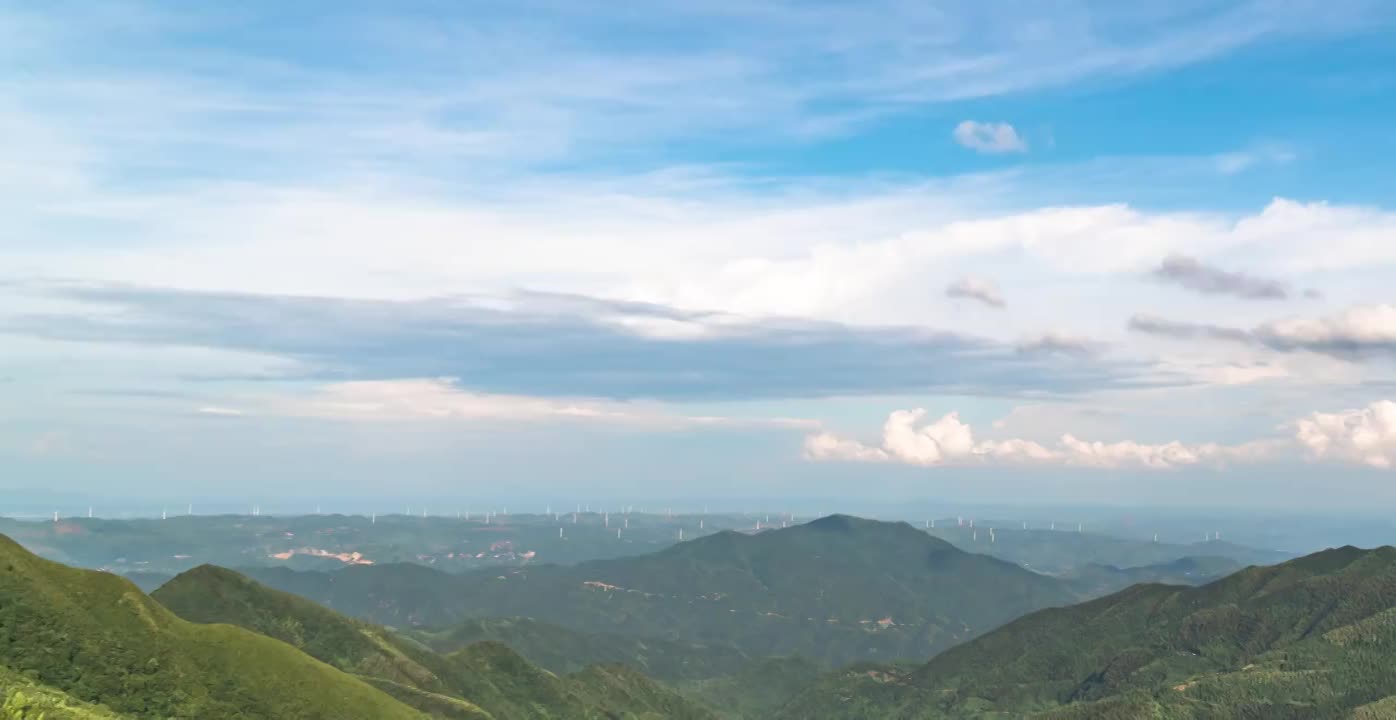 郴州泗洲山自然风光延时摄影云层翻滚视频素材