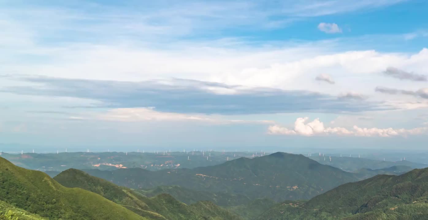 郴州泗洲山自然风光延时摄影云层翻滚视频素材