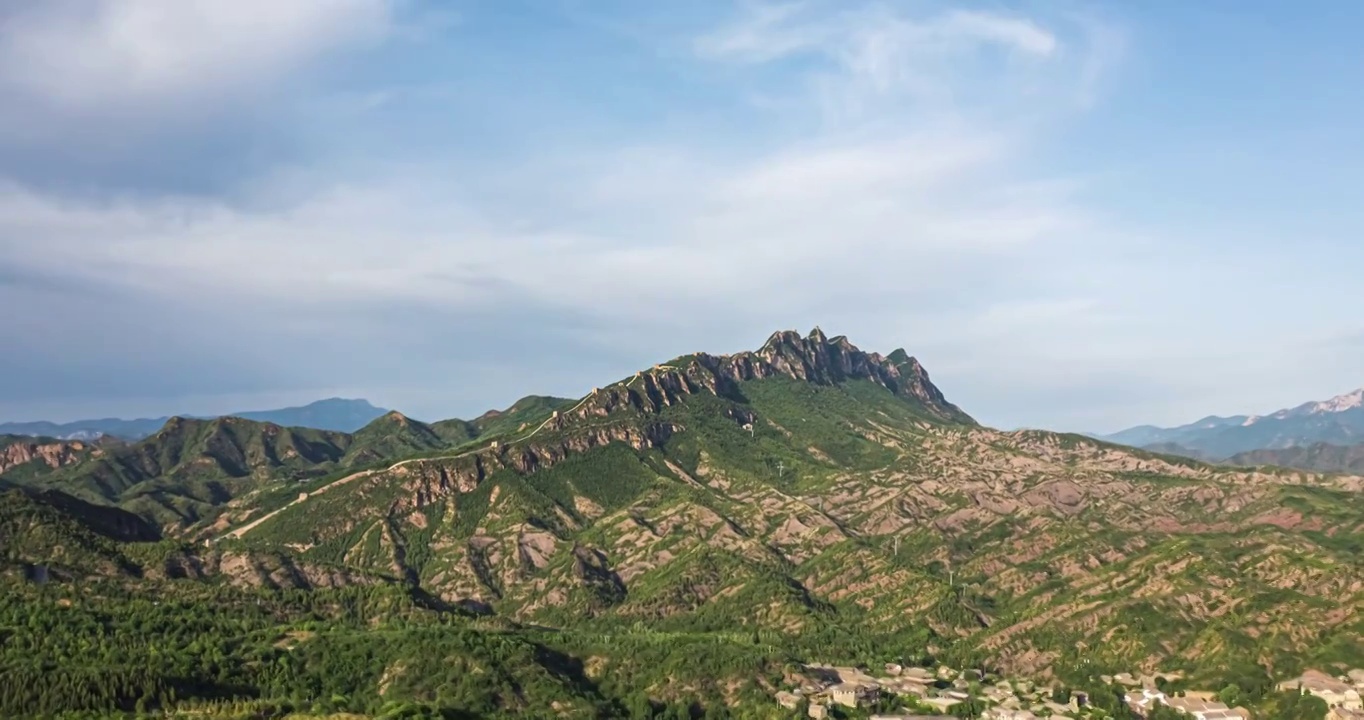 司马台长城大范围延时视频素材