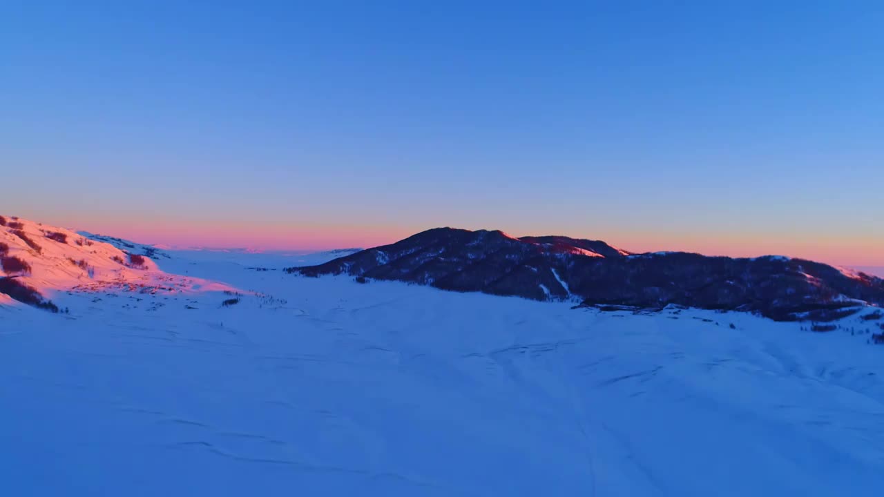 新疆喀纳斯夕阳视频素材