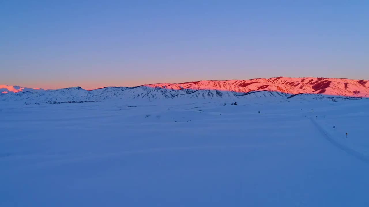 新疆喀纳斯夕阳视频素材