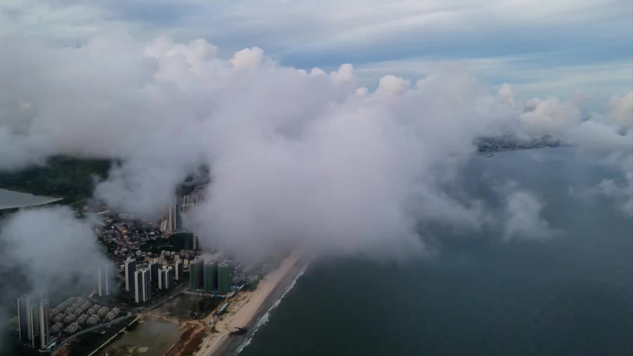 汕尾金町湾天空延时视频素材