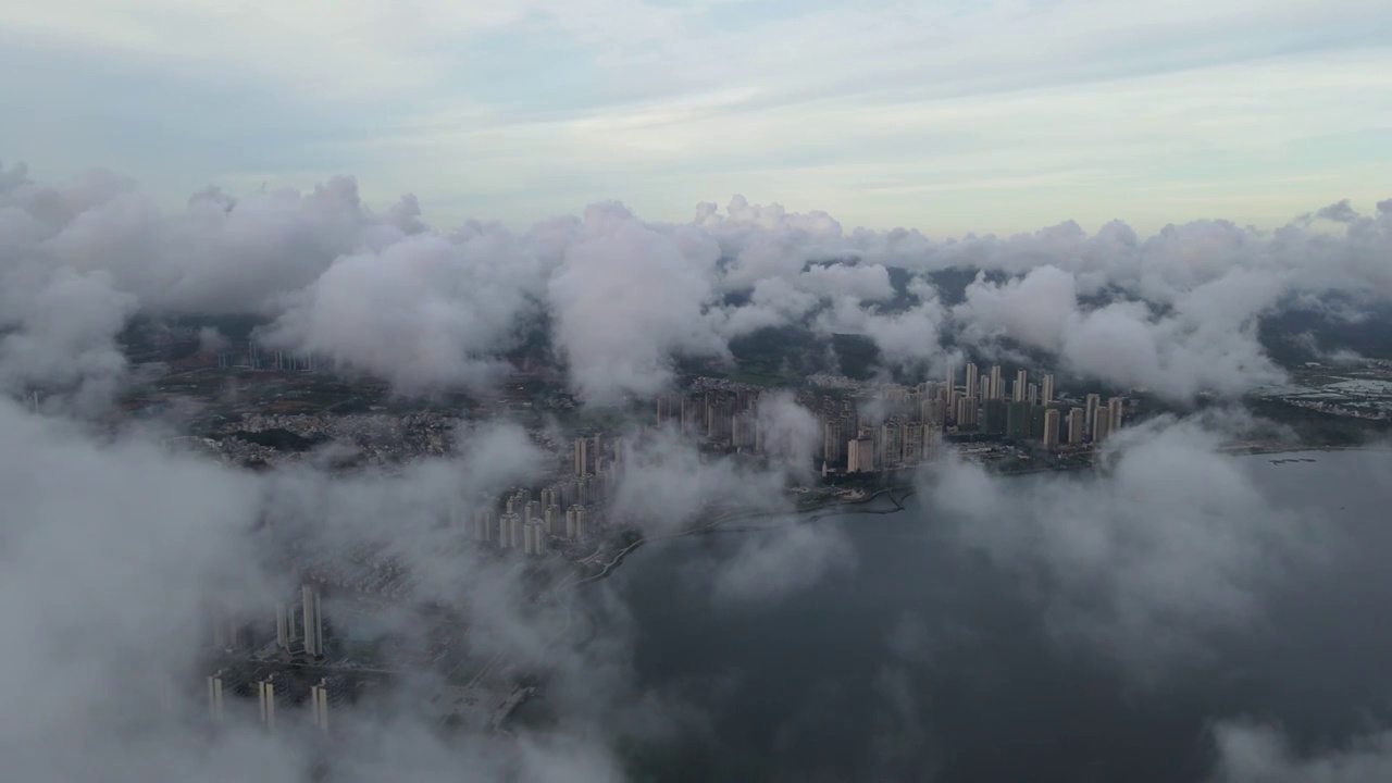 城市云海风光视频素材