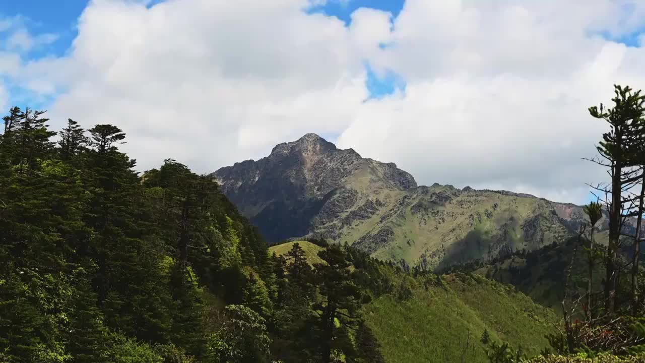 雪邦山延时视频素材