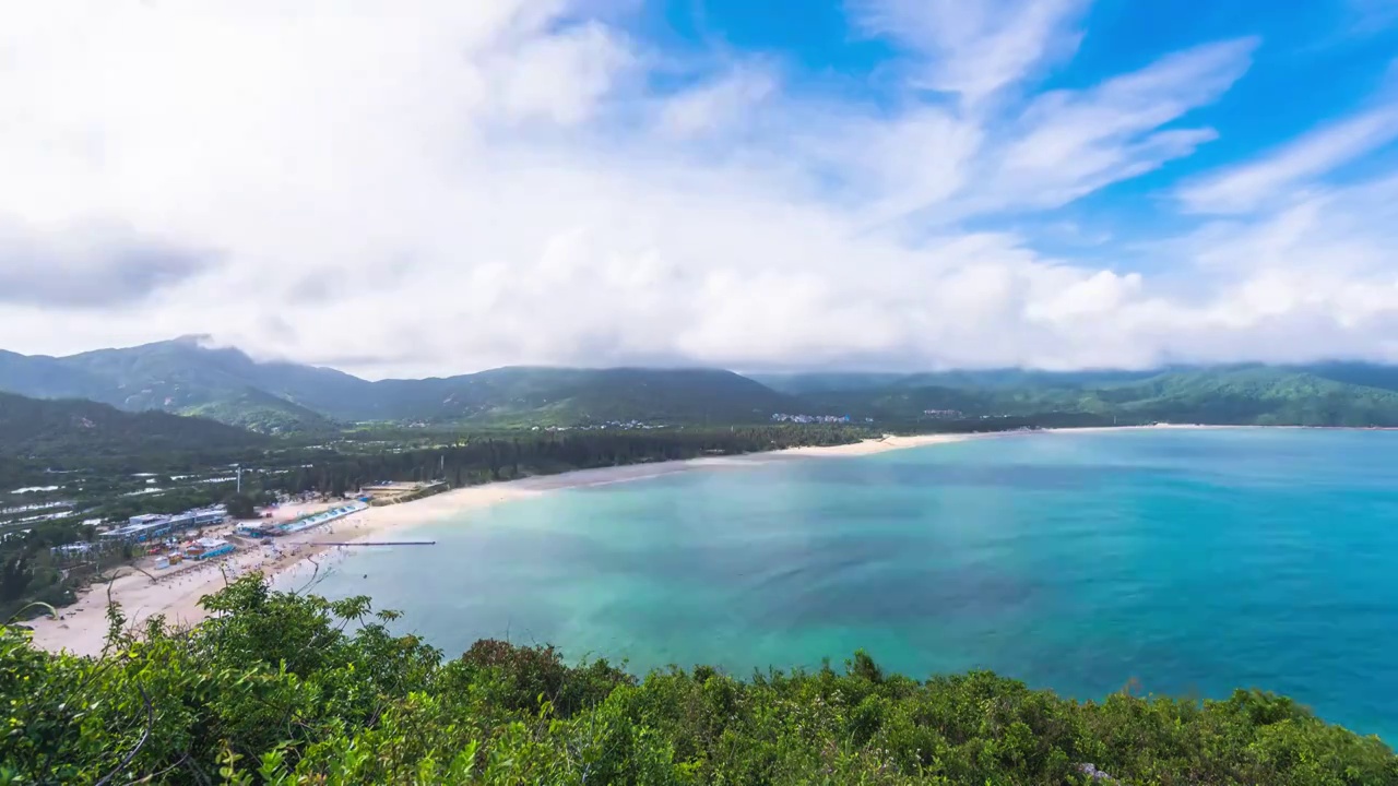 广东深圳西涌夏日午后晴天美景视频素材