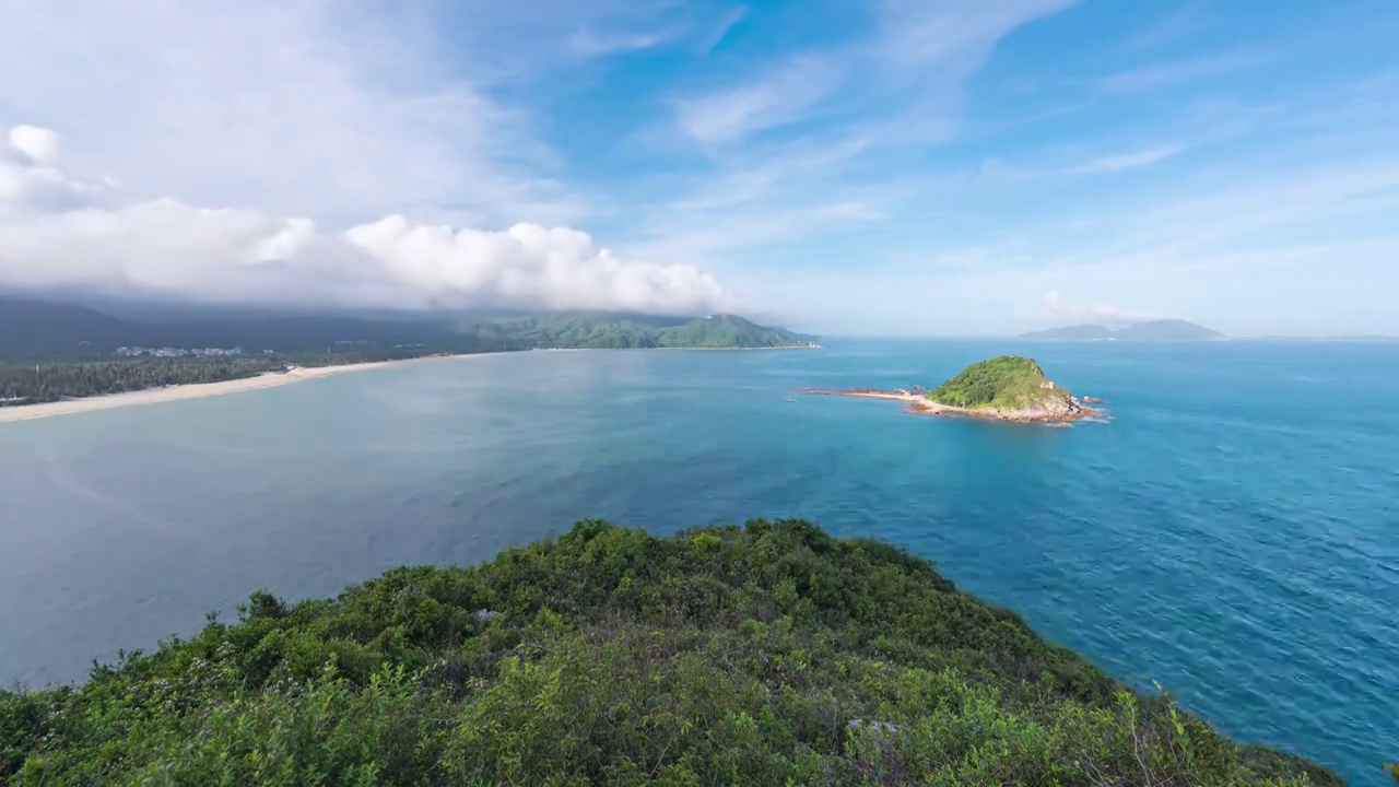 广东深圳西涌夏日午后晴天美景视频素材