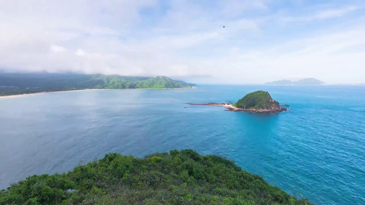 广东深圳西涌夏日午后晴天美景视频素材