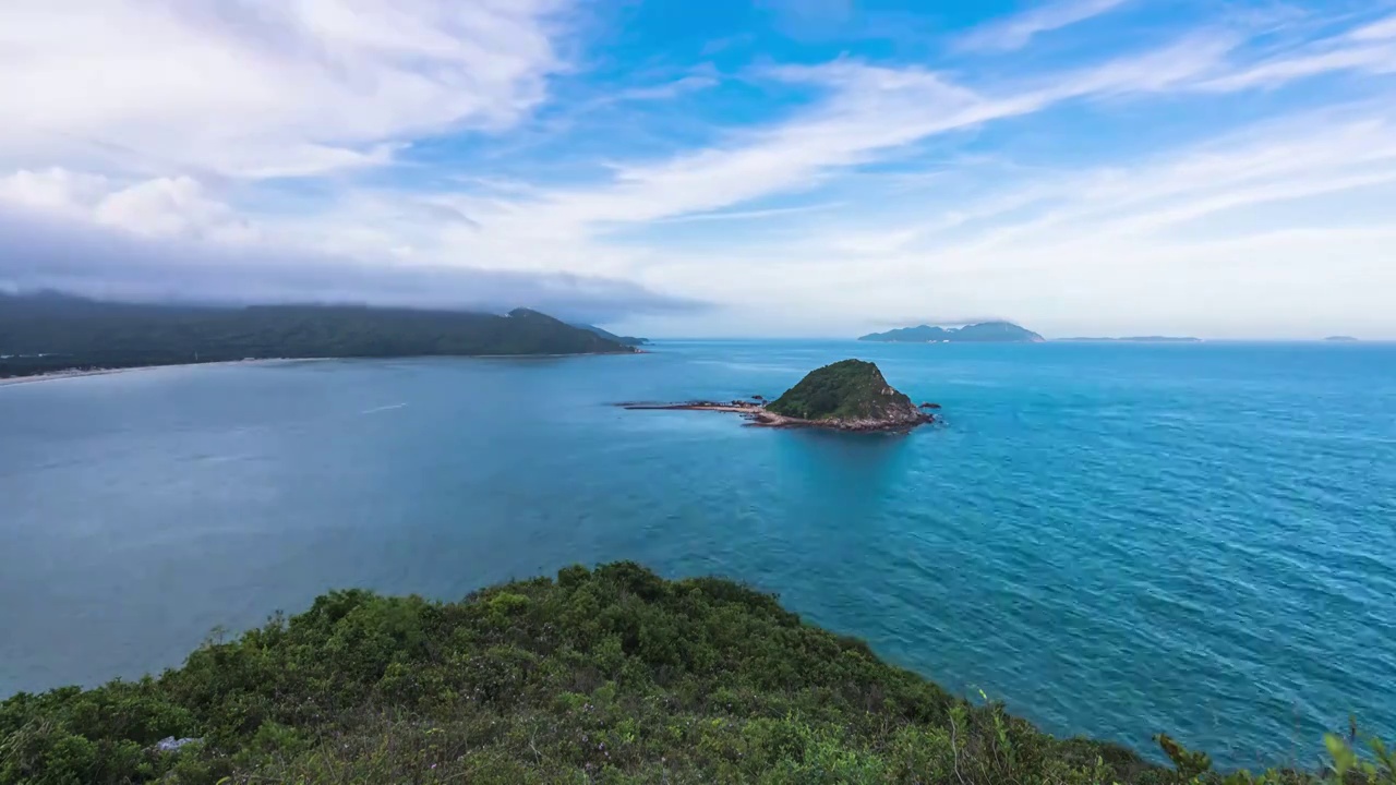 广东深圳西涌夏日午后晴天美景视频素材